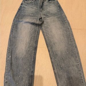 Pistola Relaxed Fit Speckled Blue Jeans